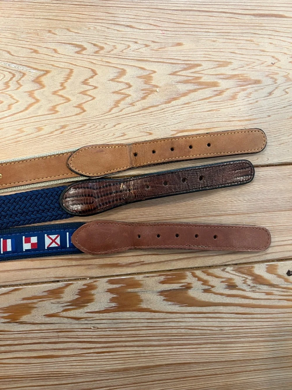 Lot Vineyard Vines and Zeppelin Belts 46